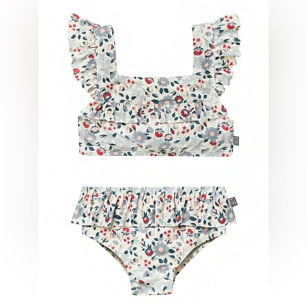 Modern Moments by Gerber Toddler Girl Swimsuit with Ruffles